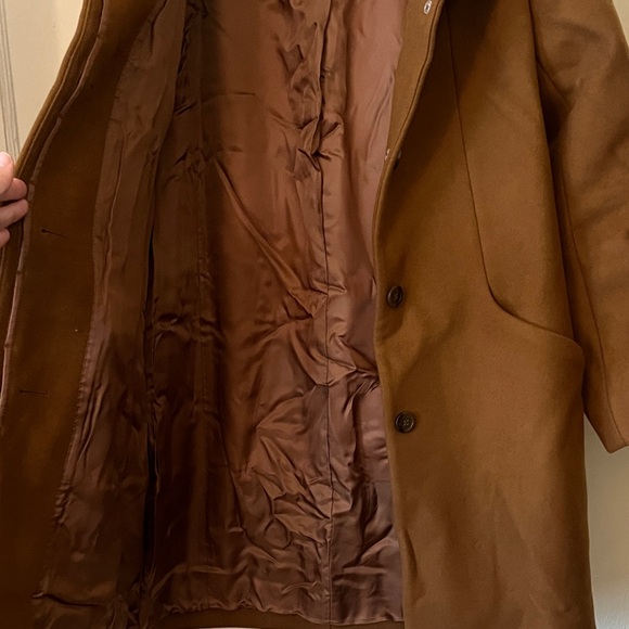 Women's Wilfred Tobacco Colored Wool-Cashmere Blend Coat - Picture 5 of 6